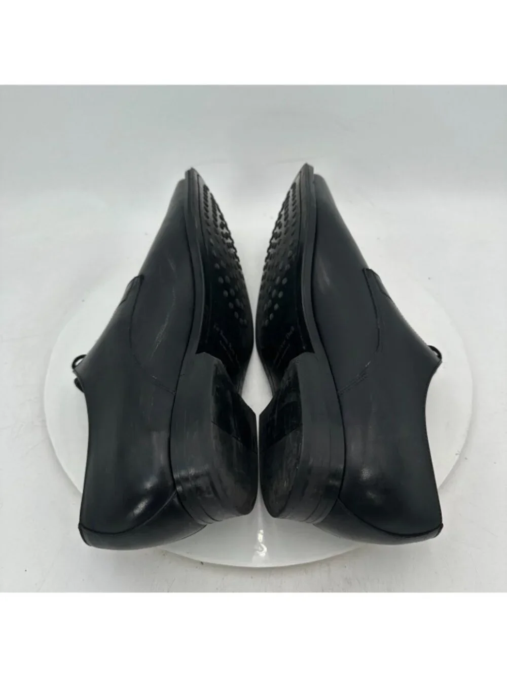To Boot New York Men Size 9 Black Leather Plain Toe Lace Up Derby Dress Shoes